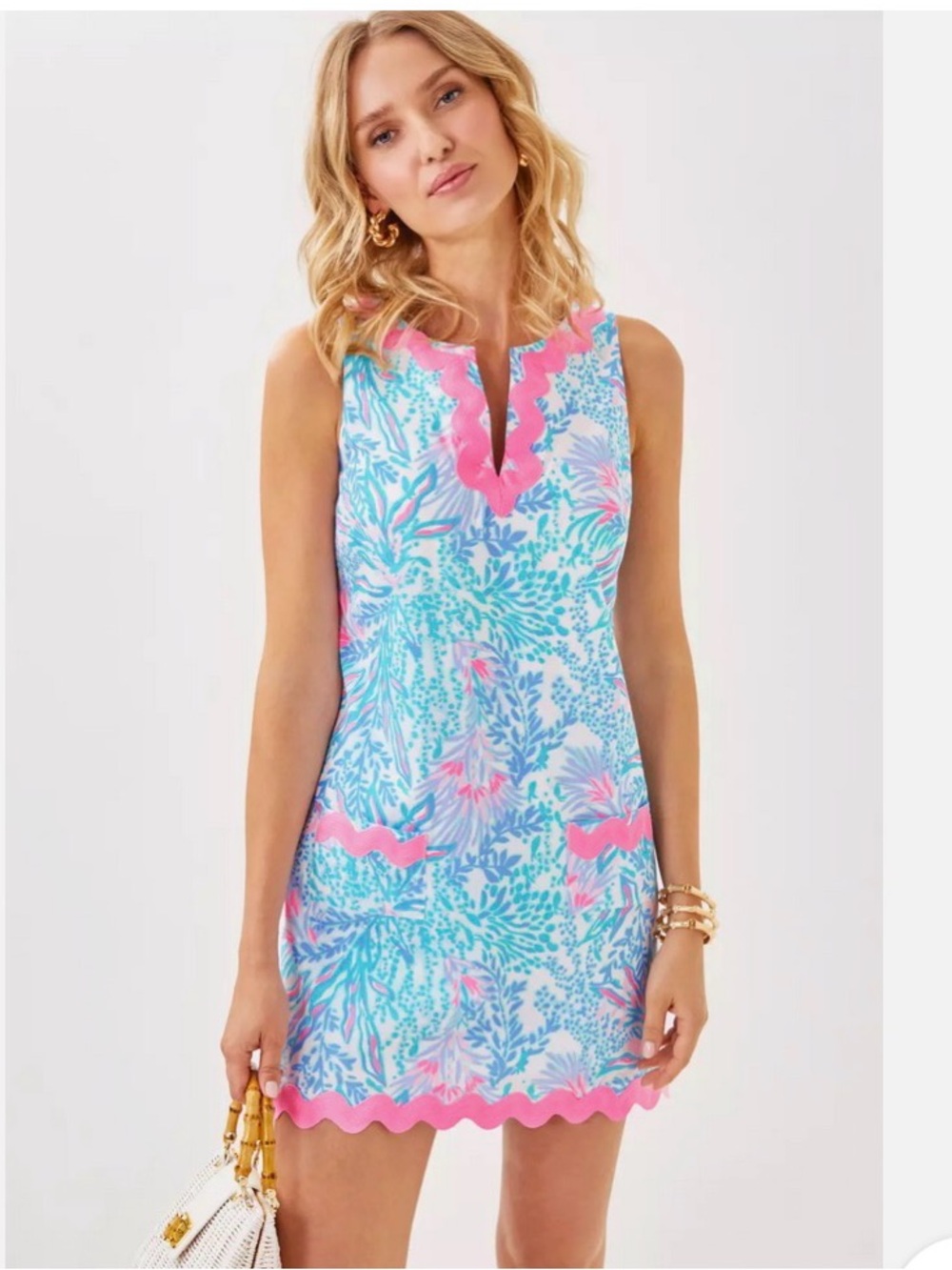 NWT LILLY PULITZER ROMEY SHIFT ROMPER, SIZE 8, VIA DEL MAR